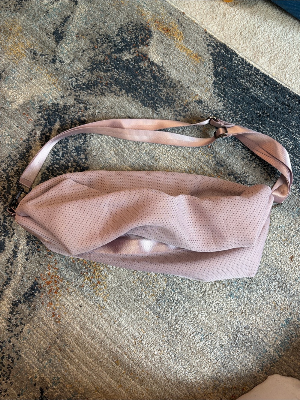 CALIA by Carrie Underwood Dusty Mauve Perforated Crossbody Sling Bag